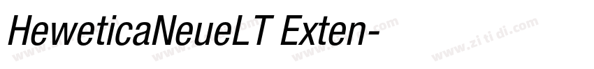 HeweticaNeueLT Exten字体转换